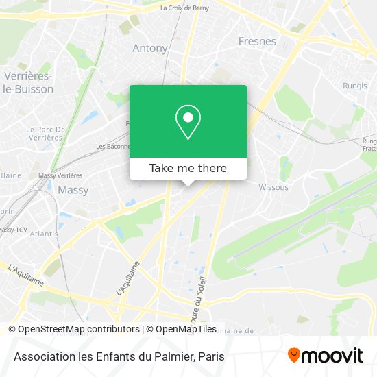 Mapa Association les Enfants du Palmier