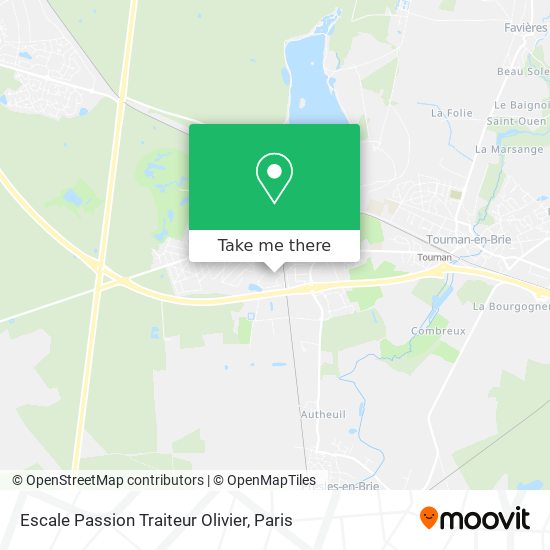 Escale Passion Traiteur Olivier map