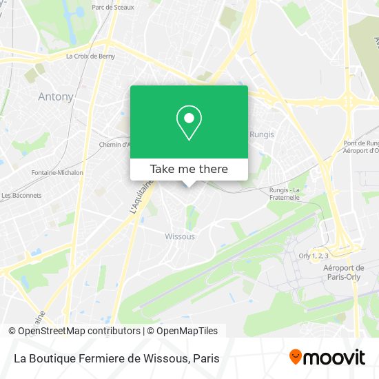 La Boutique Fermiere de Wissous map