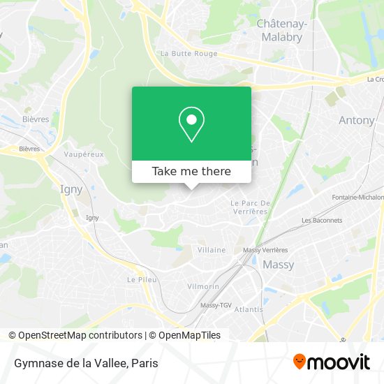 Gymnase de la Vallee map