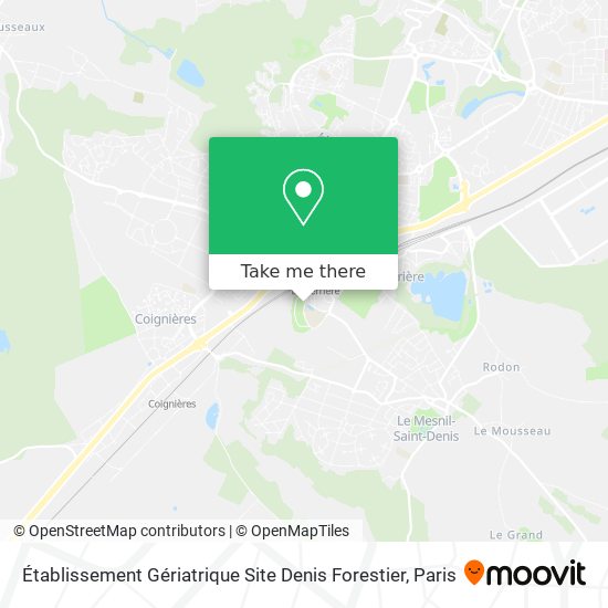 Établissement Gériatrique Site Denis Forestier map
