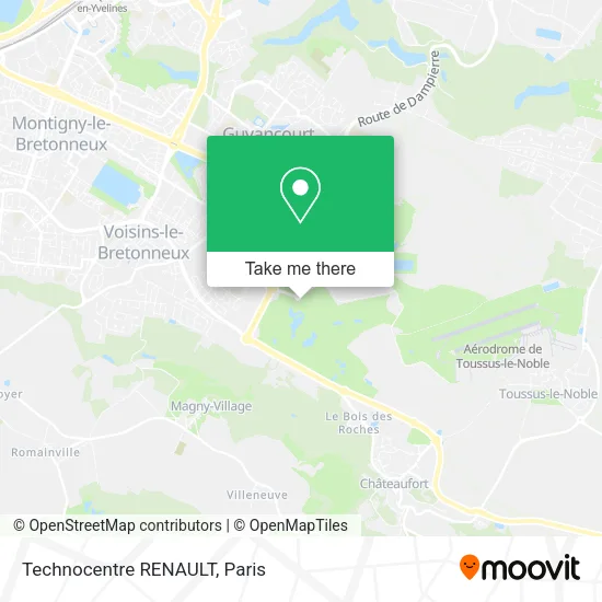 Technocentre RENAULT map