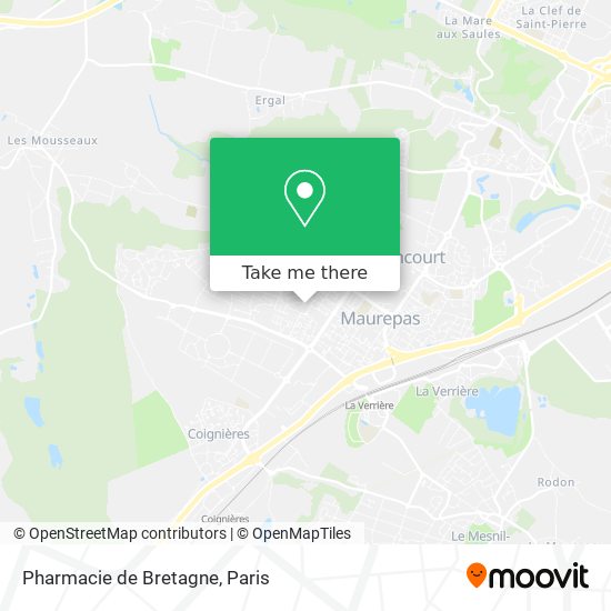 Mapa Pharmacie de Bretagne