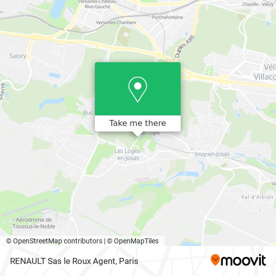 Mapa RENAULT Sas le Roux Agent