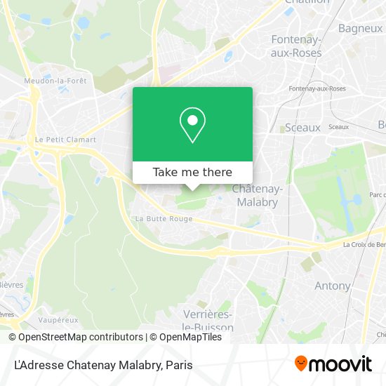 L'Adresse Chatenay Malabry map