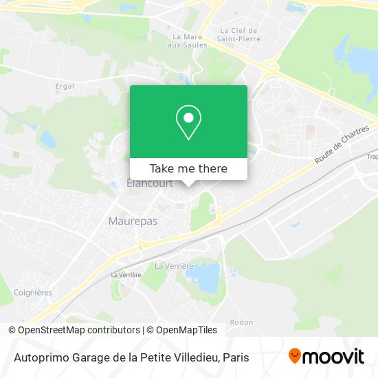 Mapa Autoprimo Garage de la Petite Villedieu