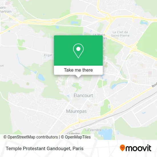 Temple Protestant Gandouget map