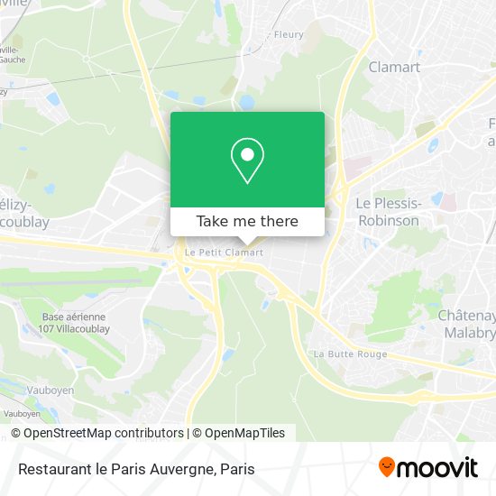 Restaurant le Paris Auvergne map