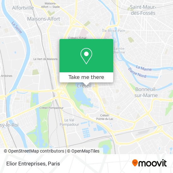 Elior Entreprises map