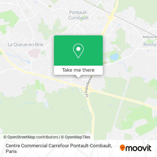Centre Commercial Carrefour Pontault-Combault map