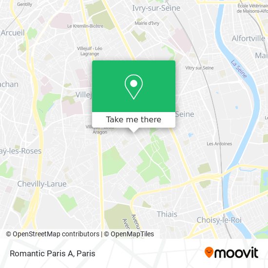 Mapa Romantic Paris A