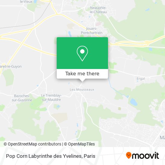 Pop Corn Labyrinthe des Yvelines map