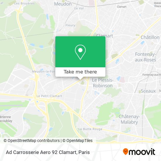 Ad Carrosserie Aero 92 Clamart map