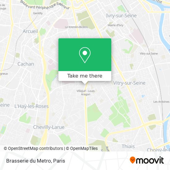 Mapa Brasserie du Metro