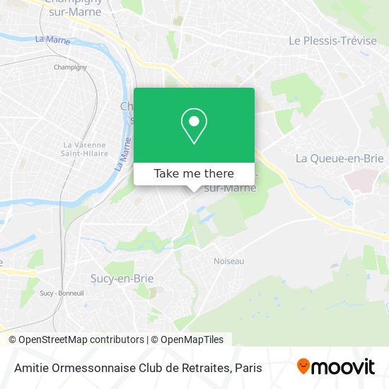 Mapa Amitie Ormessonnaise Club de Retraites