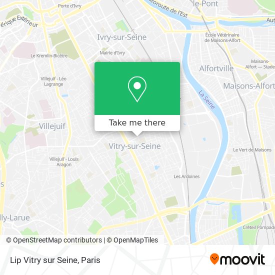 Mapa Lip Vitry sur Seine