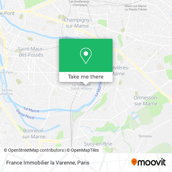 Mapa France Immobilier la Varenne