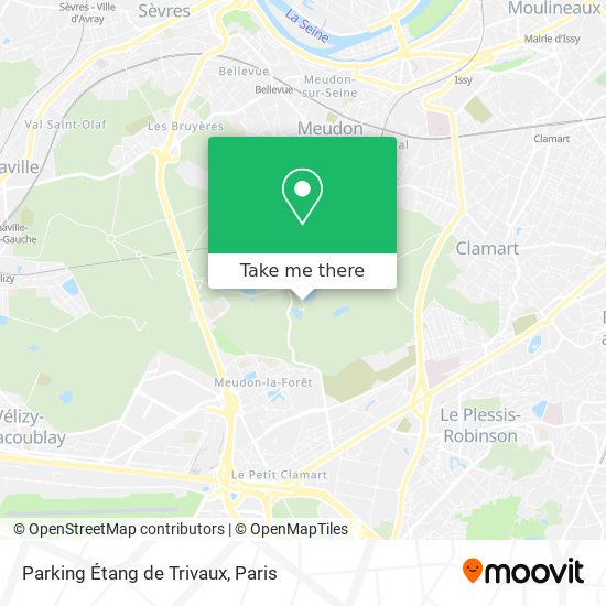 Parking Étang de Trivaux map