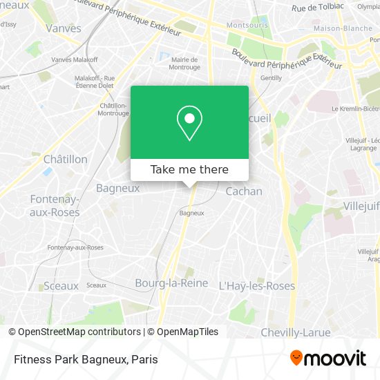 Fitness Park Bagneux map