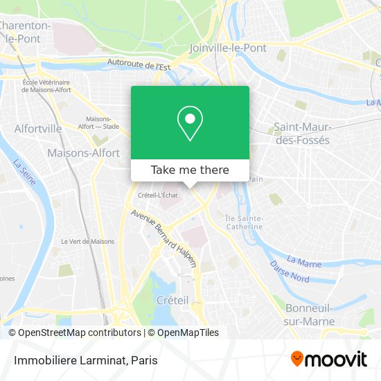 Immobiliere Larminat map