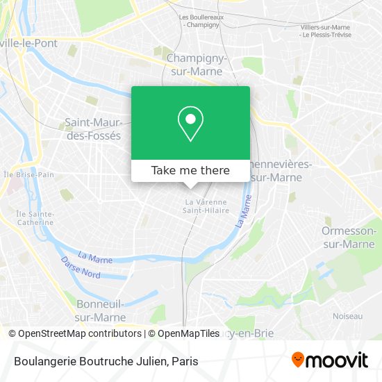 Mapa Boulangerie Boutruche Julien