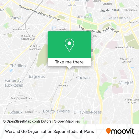 Mapa Wei and Go Organisation Sejour Etudiant