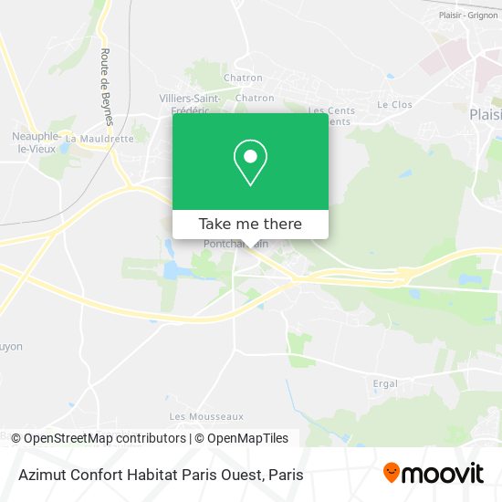 Azimut Confort Habitat Paris Ouest map