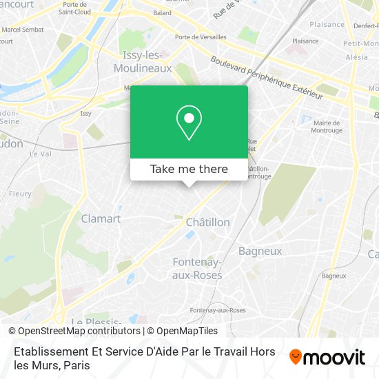 Mapa Etablissement Et Service D'Aide Par le Travail Hors les Murs