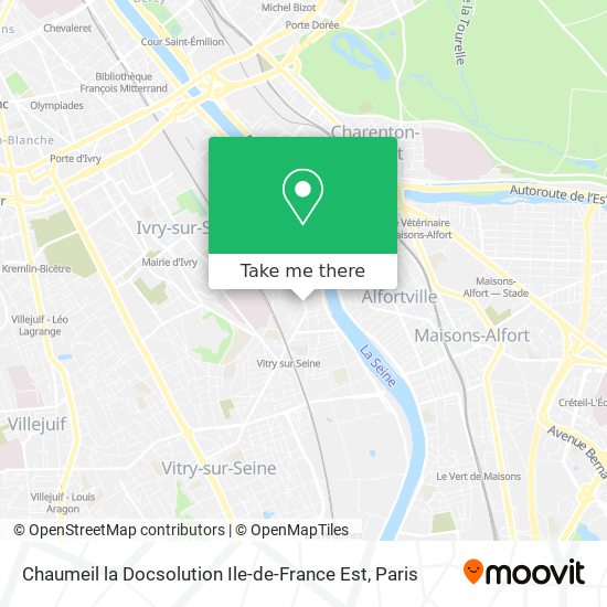 Chaumeil la Docsolution Ile-de-France Est map