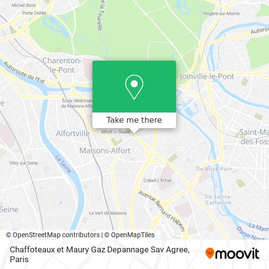 Chaffoteaux et Maury Gaz Depannage Sav Agree map