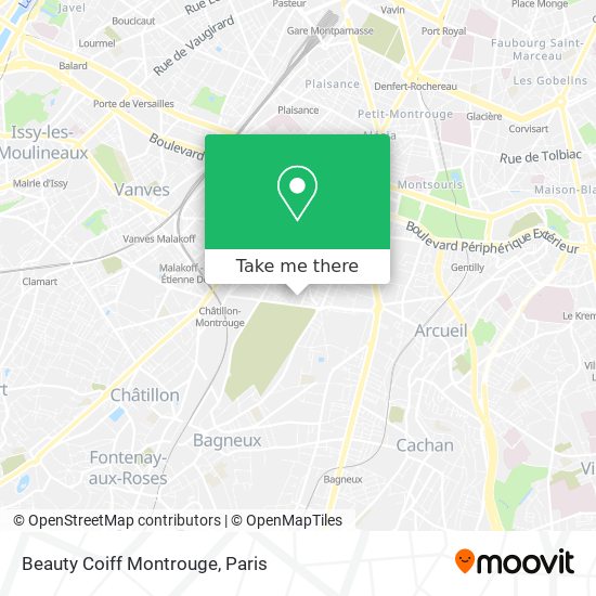 Beauty Coiff Montrouge map