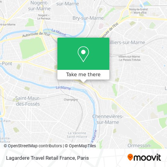 Mapa Lagardere Travel Retail France