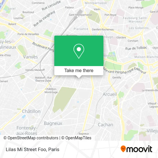 Lilas Mi Street Foo map