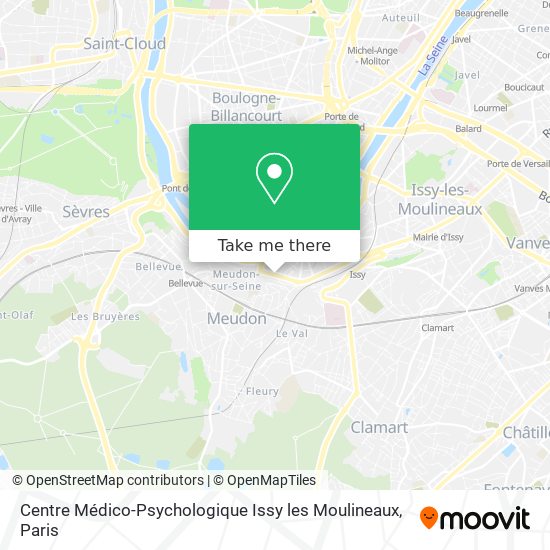 Mapa Centre Médico-Psychologique Issy les Moulineaux