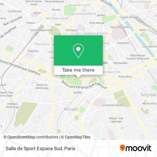 Mapa Salle de Sport Espace Sud