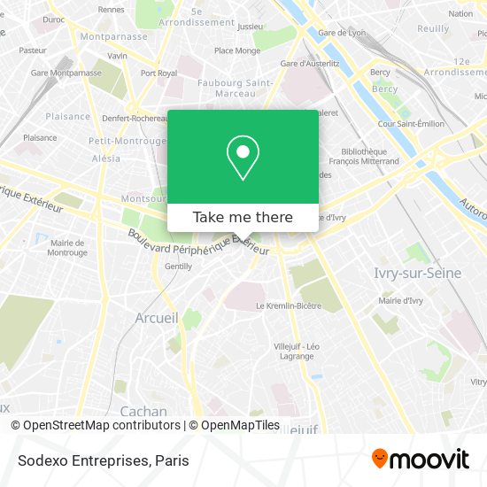 Sodexo Entreprises map