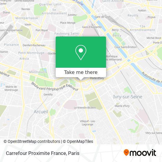 Carrefour Proximite France map