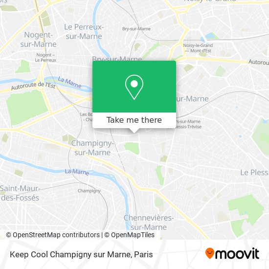 Keep Cool Champigny sur Marne map