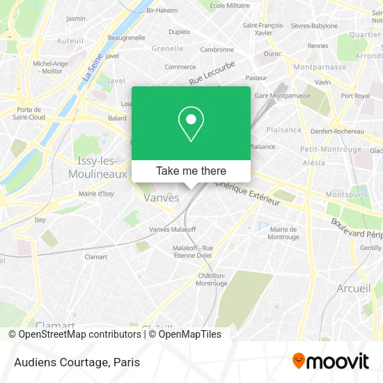 Audiens Courtage map