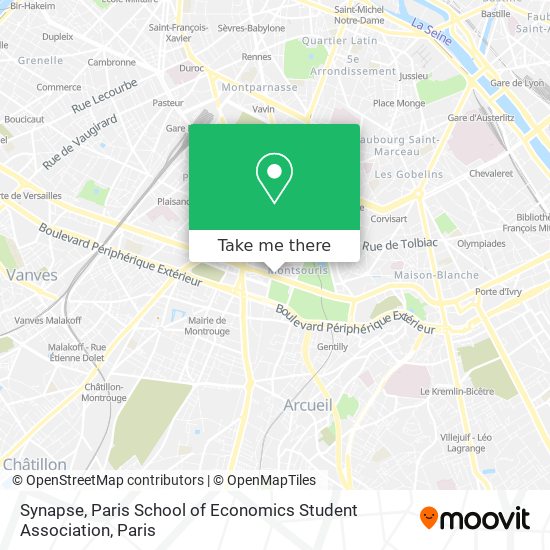 Mapa Synapse, Paris School of Economics Student Association