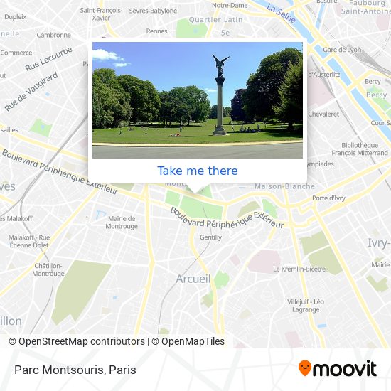 Parc Montsouris map