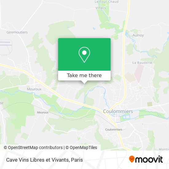 Cave Vins Libres et Vivants map