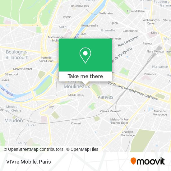 VIVre Mobile map