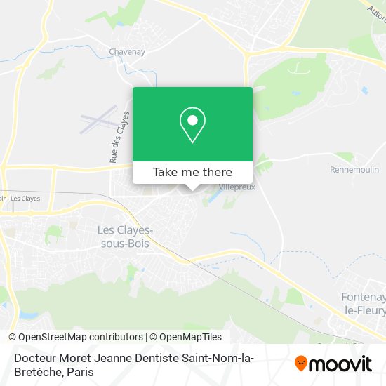 Docteur Moret Jeanne Dentiste Saint-Nom-la-Bretèche map