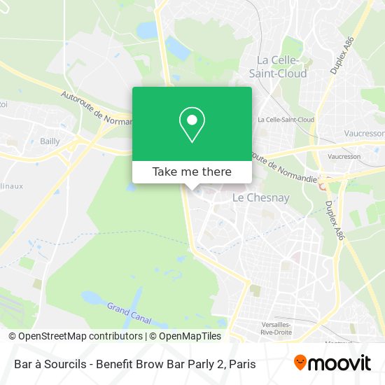 Mapa Bar à Sourcils - Benefit Brow Bar Parly 2