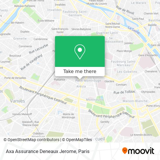Axa Assurance Deneaux Jerome map