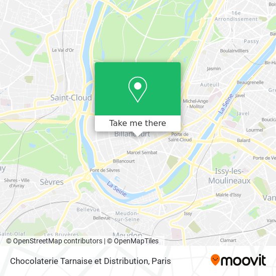 Mapa Chocolaterie Tarnaise et Distribution