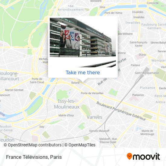 France Télévisions map