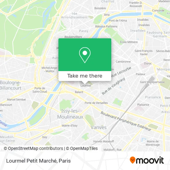 Lourmel Petit Marché map