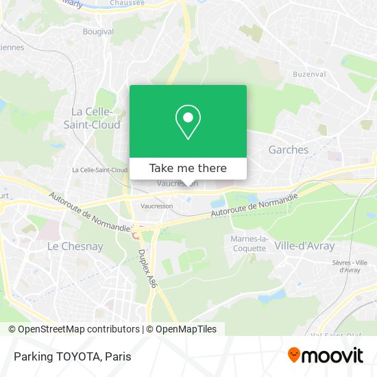 Parking TOYOTA map